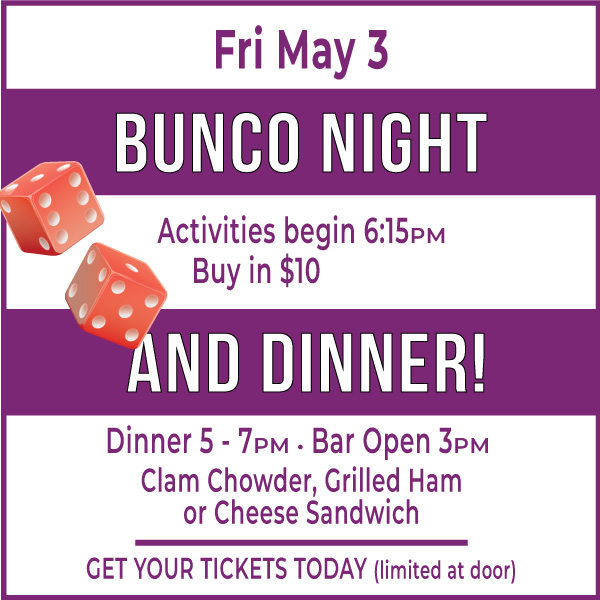 Bunco Night & Dinner