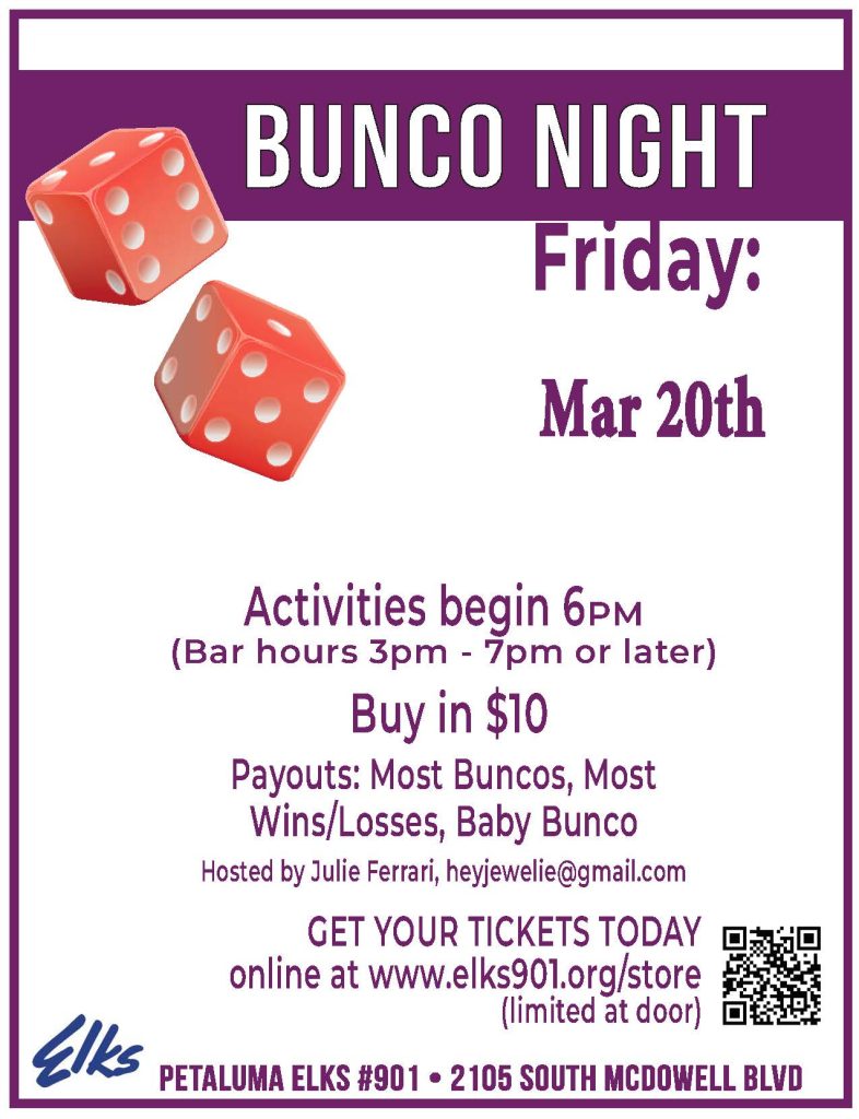 Bunco Night  - March 2026