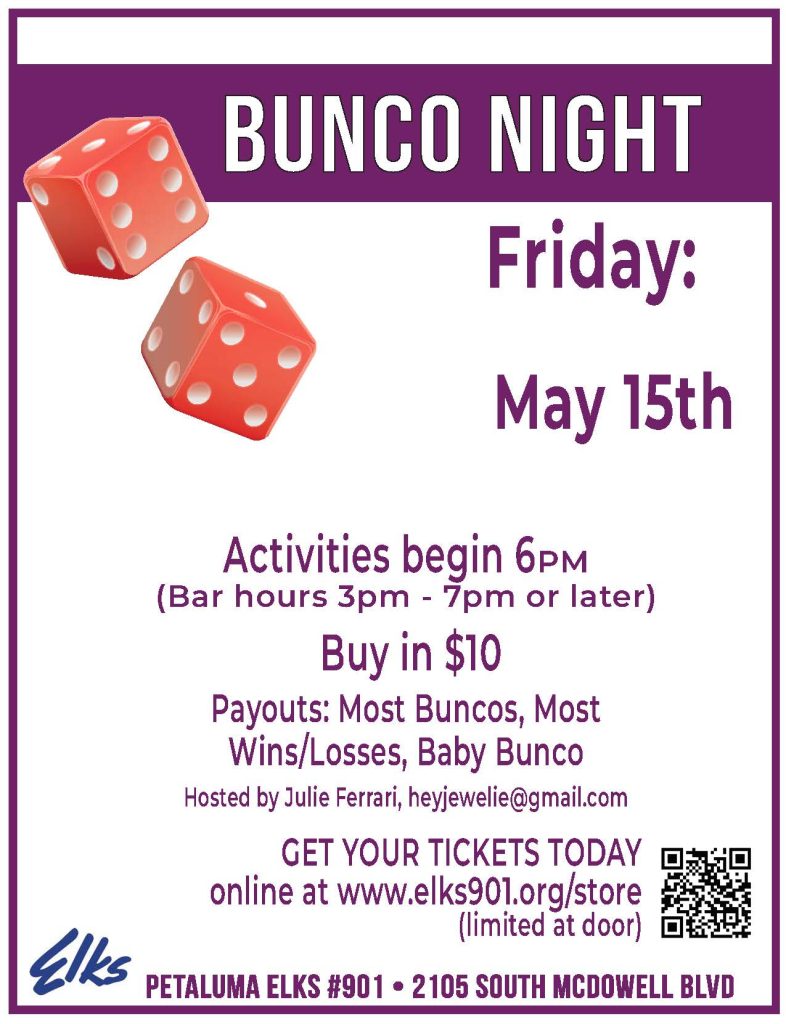 Bunco Night - May 2026
