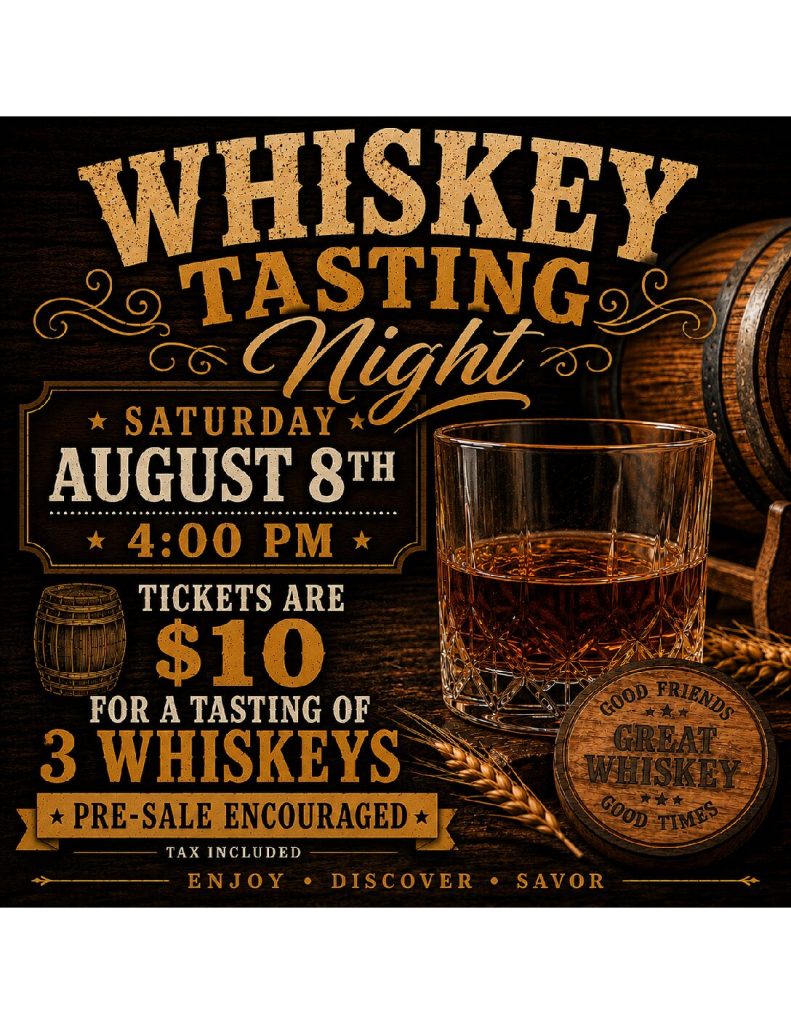 Whiskey Tasting 2026